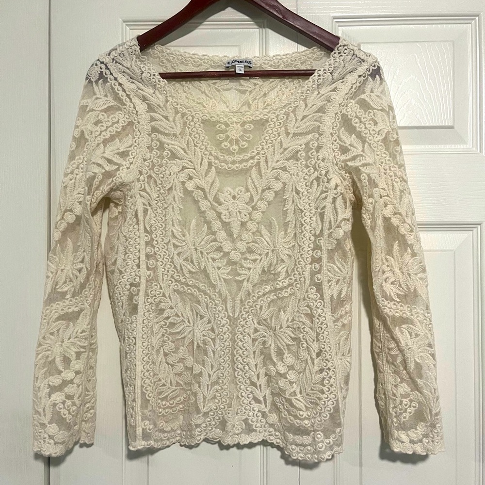 Express white shirt size small